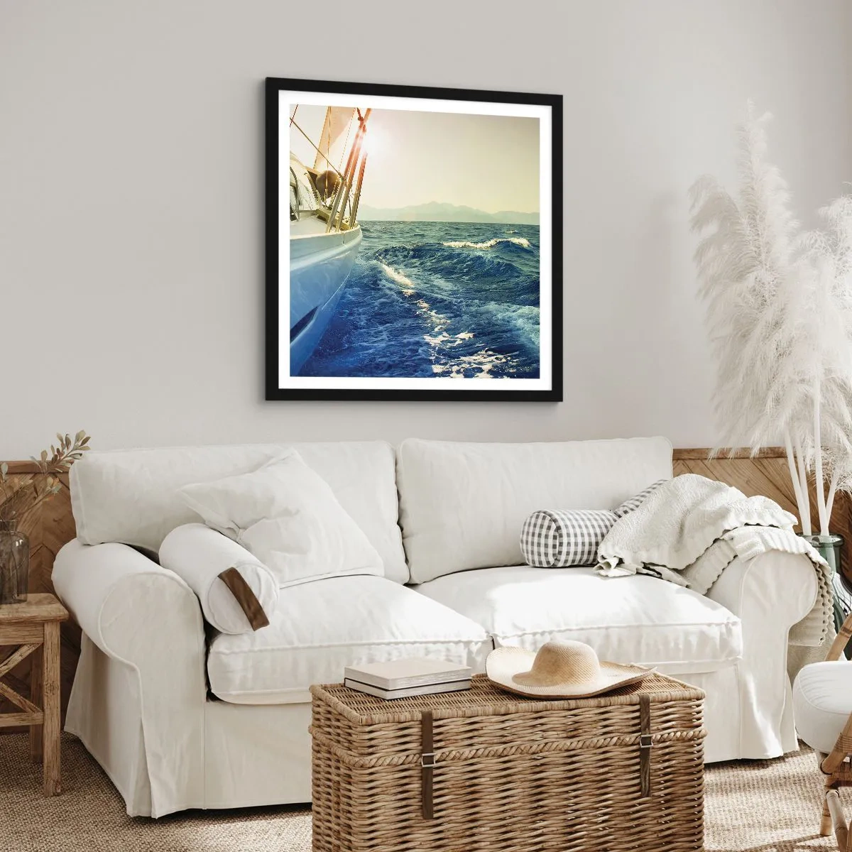 Plagát v čiernom ráme - Za dobrodružstvom - 40x40 cm