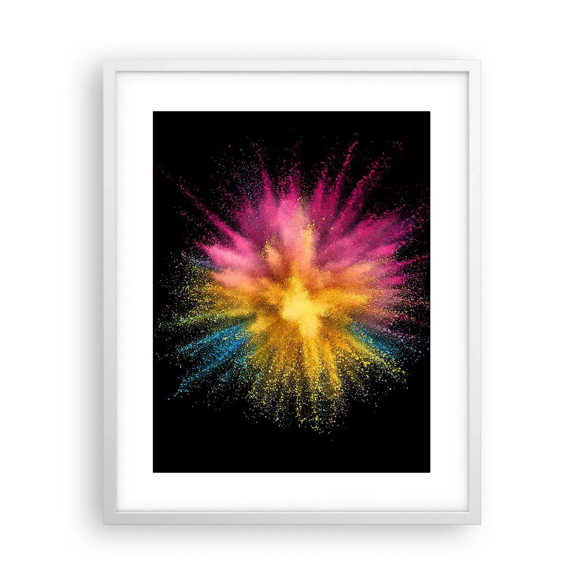 Plagát v bielom ráme - Zrodenie farieb - 40x50 cm