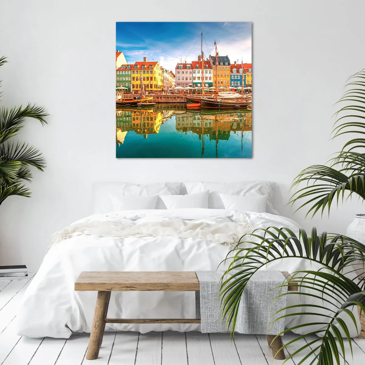 Obraz na plátne - Pri vode hladkej ako zrkadlo - 60x60 cm