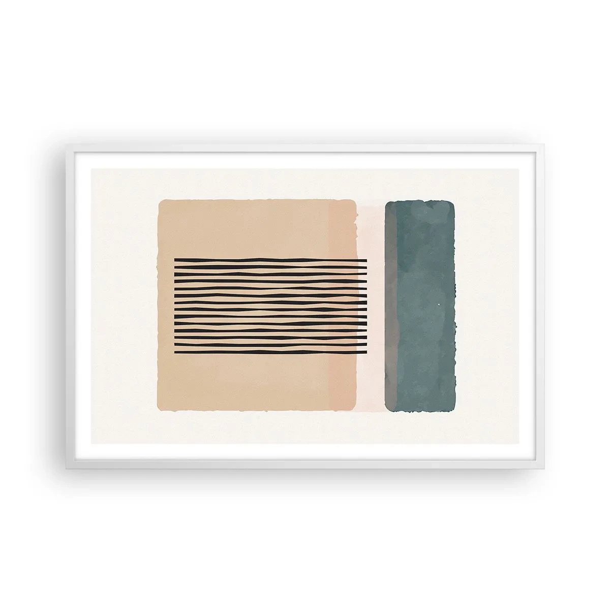 Plagát v bielom ráme - Všetko v poriadku - 91x61 cm