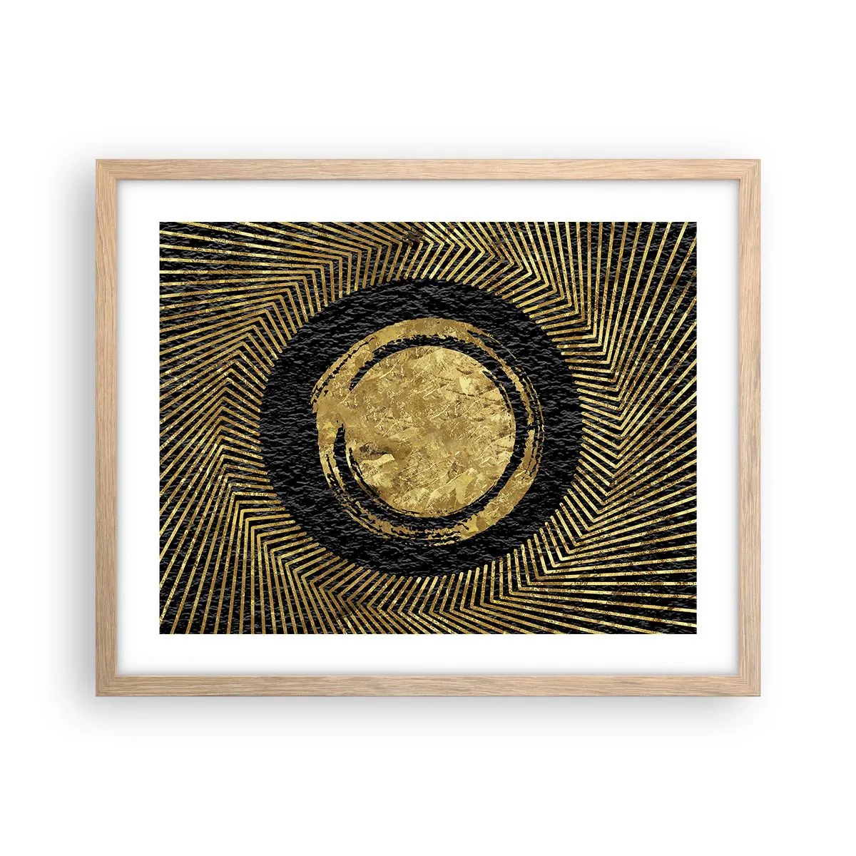 Plagát v ráme zo svetlého duba - Glamour - 50x40 cm
