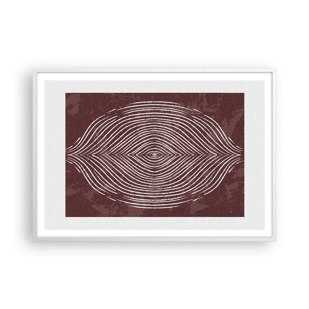 Plagát v bielom ráme - Priestor hovorí - 100x70 cm