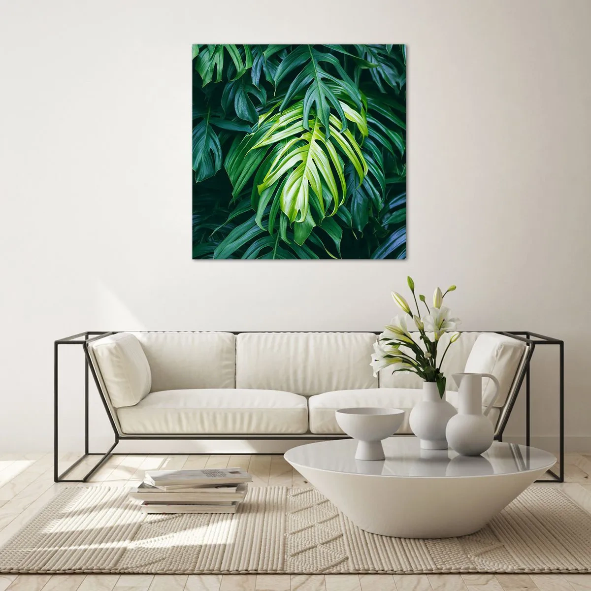 Obraz na skle - Ponoriť sa do sviežosti - 30x30 cm