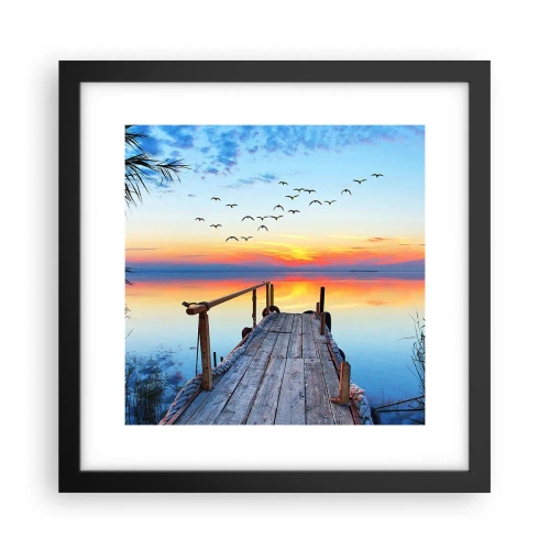 Plagát v čiernom ráme - Je čas isť späť… - 30x30 cm