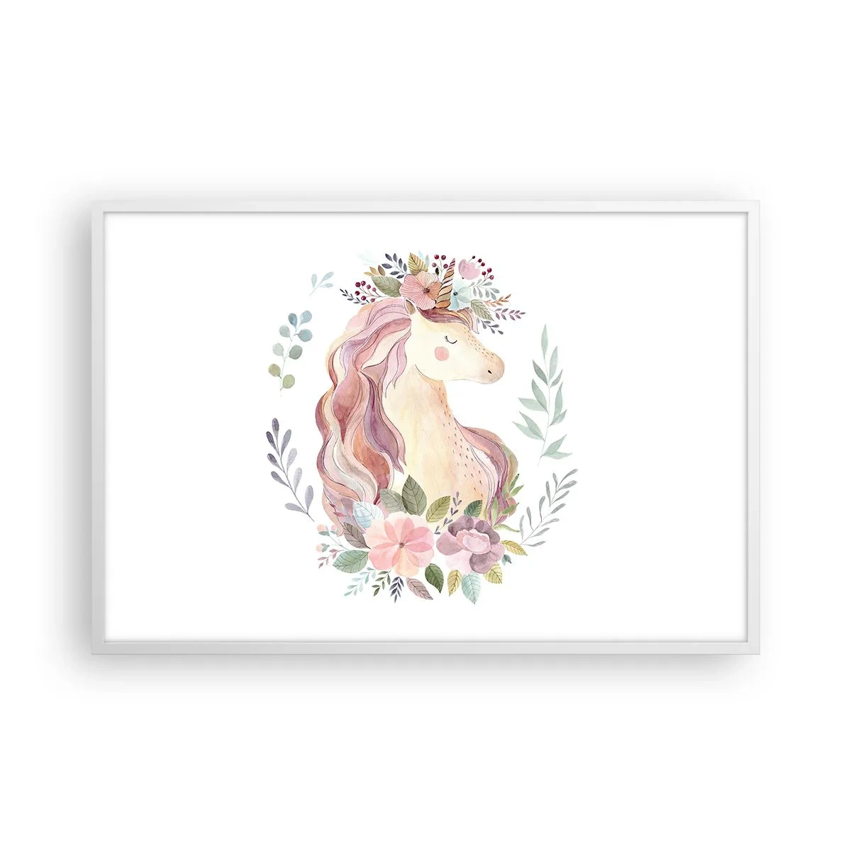 Plagát v bielom ráme - Pozvánka do ríše rozprávok - 91x61 cm