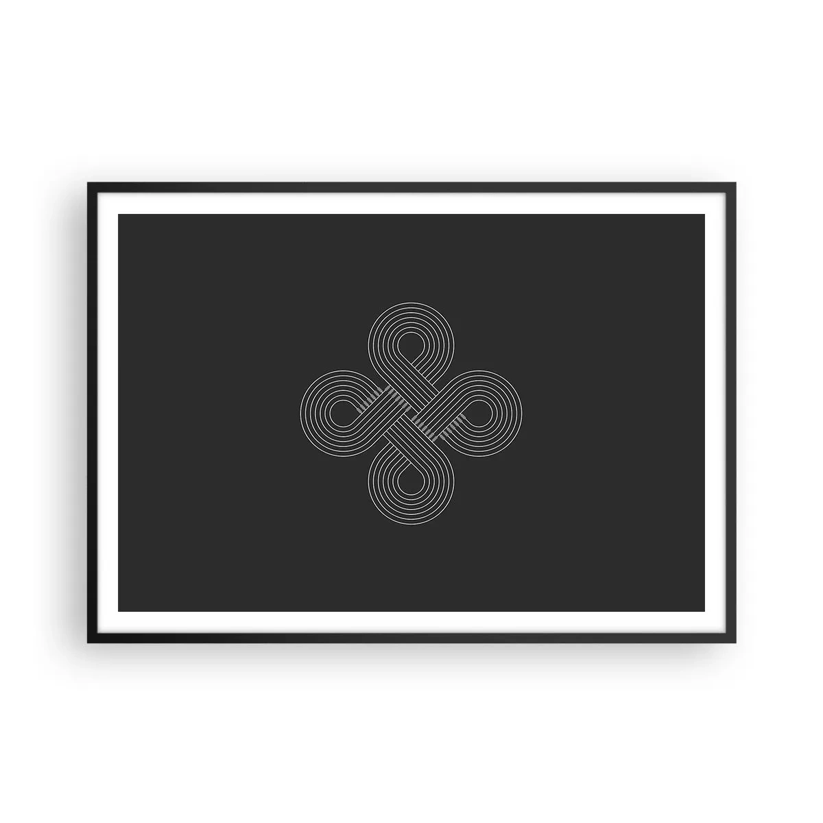 Plagát v čiernom ráme - V keltskom duchu - 100x70 cm