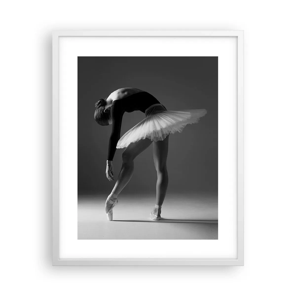 Plagát v bielom ráme - Bella ballerina - 40x50 cm