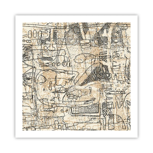 Plagát - Čaká na rozlúštenie - 60x60 cm