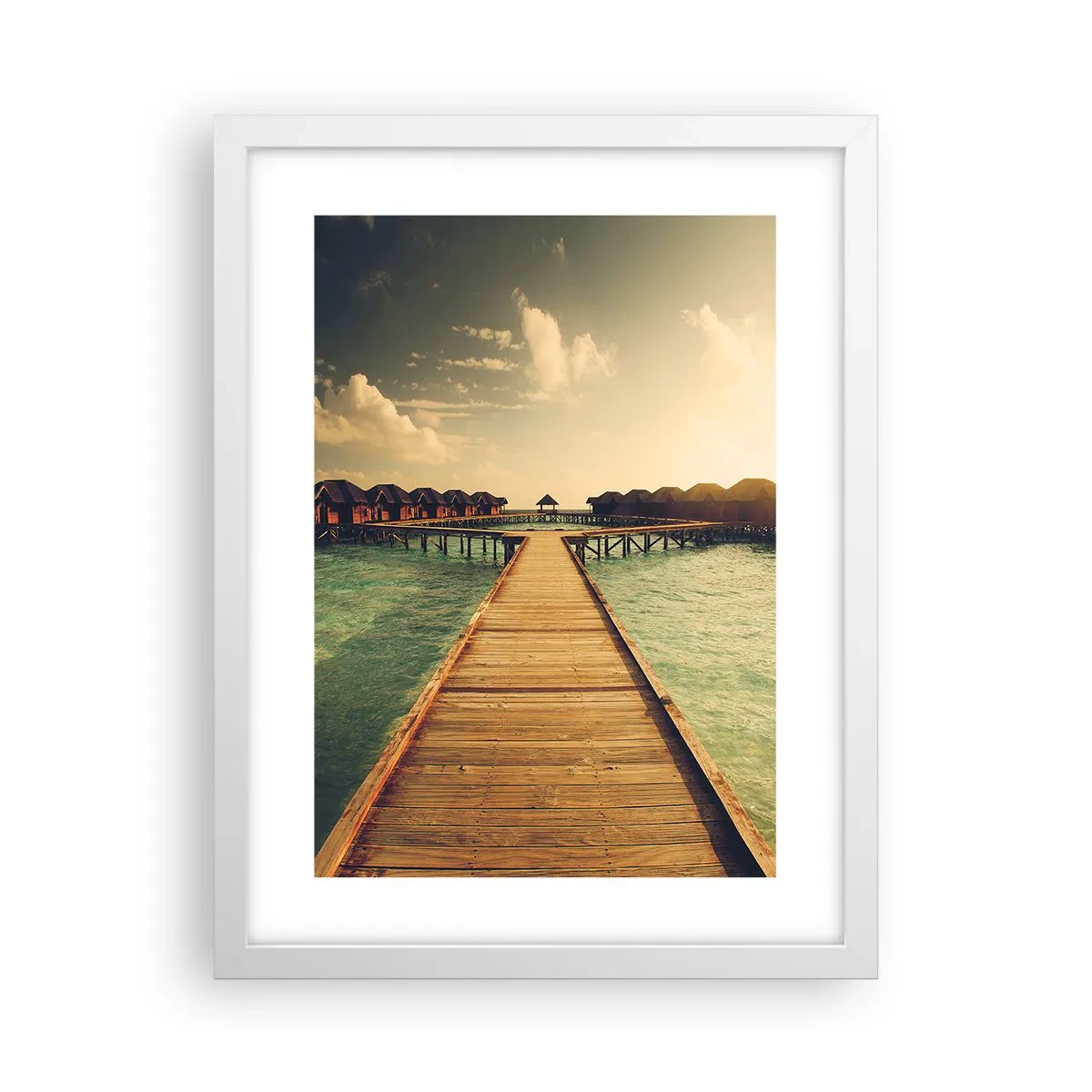 Plagát v bielom ráme - Vrelé pozvanie - 30x40 cm