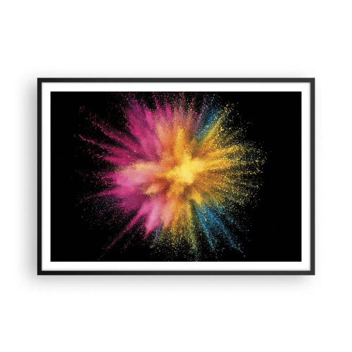 Plagát v čiernom ráme - Zrodenie farieb - 100x70 cm