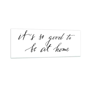 Obraz na skle - Celá pravda - 140x50 cm