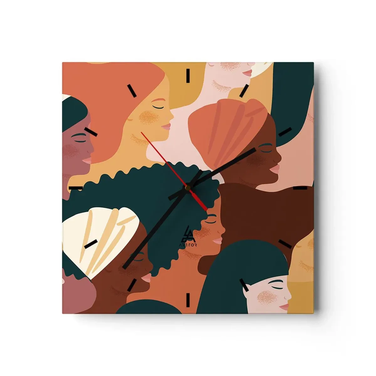 Nástenné hodiny - Iba ženskosť - 40x40 cm