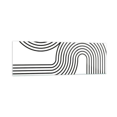 Obraz na skle - V zákrute - 160x50 cm