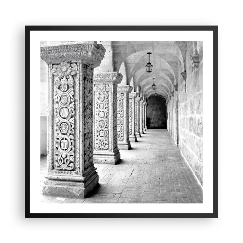 Plagát v čiernom ráme - Kam…? - 60x60 cm