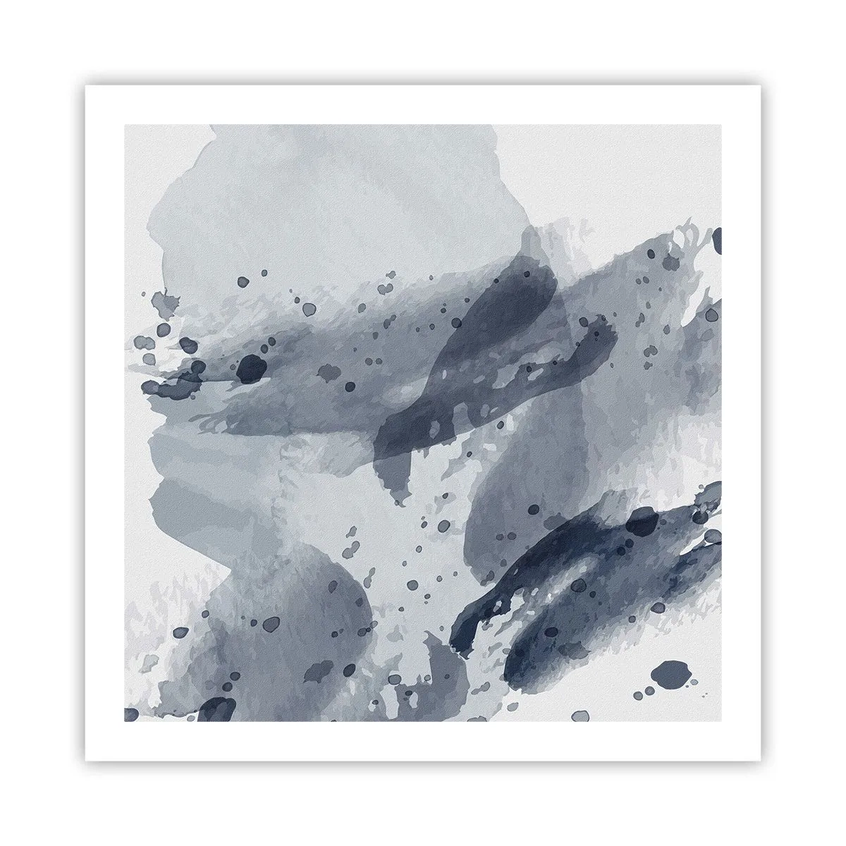 Plagát - Štúdia o povahe vody - 60x60 cm