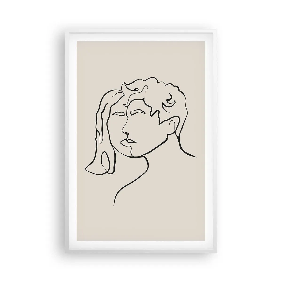 Plagát v bielom ráme - A bola jednota - 61x91 cm