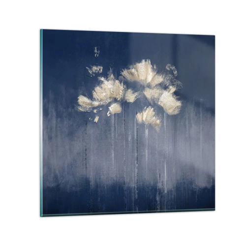Obraz na skle - Ako okvetné lístky vo vetre - 70x70 cm