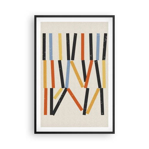 Plagát v čiernom ráme - Kompozícia na úrovni - 61x91 cm