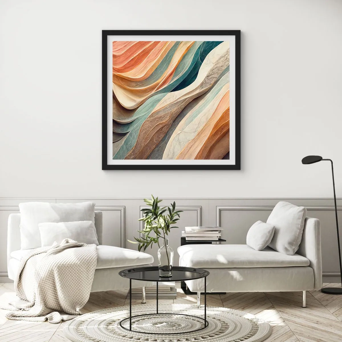 Plagát v čiernom ráme - Okamih pred zmenou - 50x50 cm