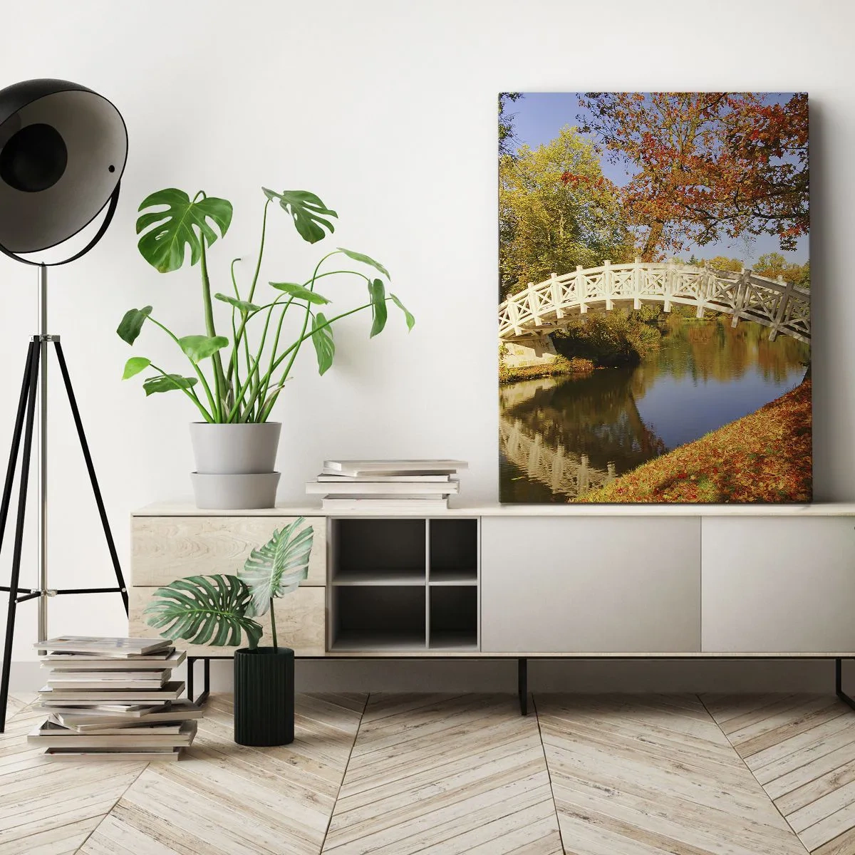 Obraz na plátne - Na bielom mostíku vzdychov - 70x100 cm