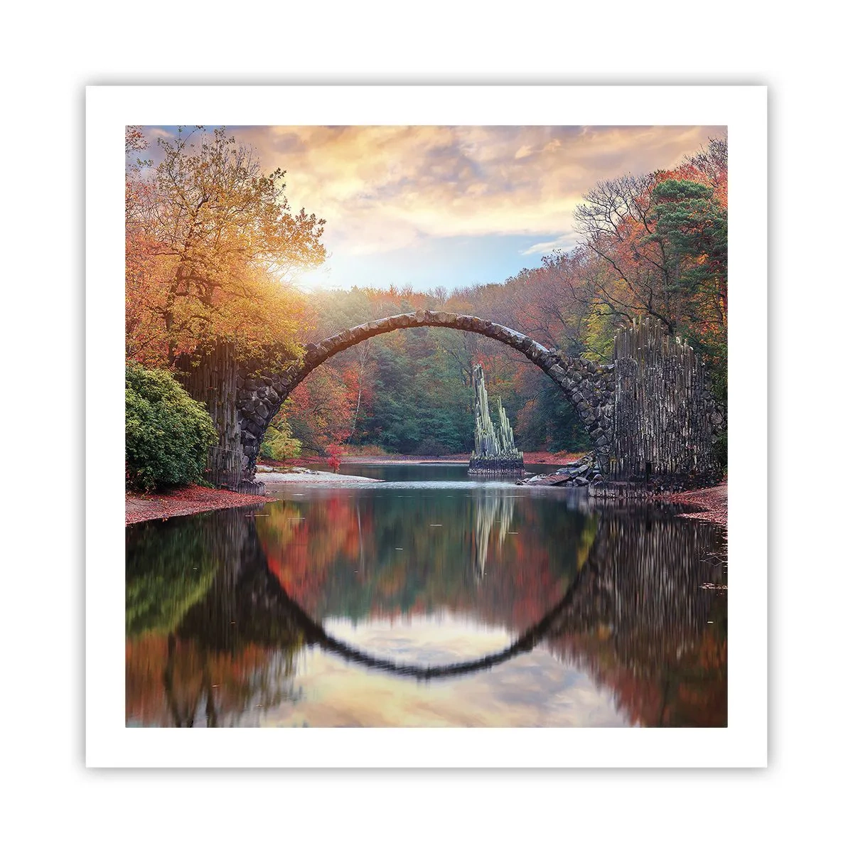 Plagát - Za zrkadlom - 60x60 cm