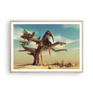 Plagát v ráme zo svetlého duba - Nový uhol pohľadu - 100x70 cm