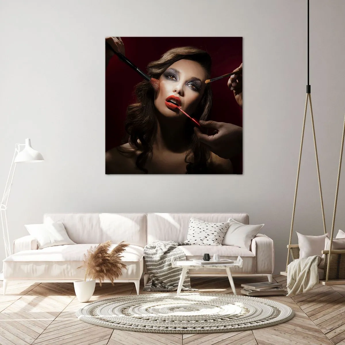 Obraz na plátne - Krásna zasnená - 40x40 cm