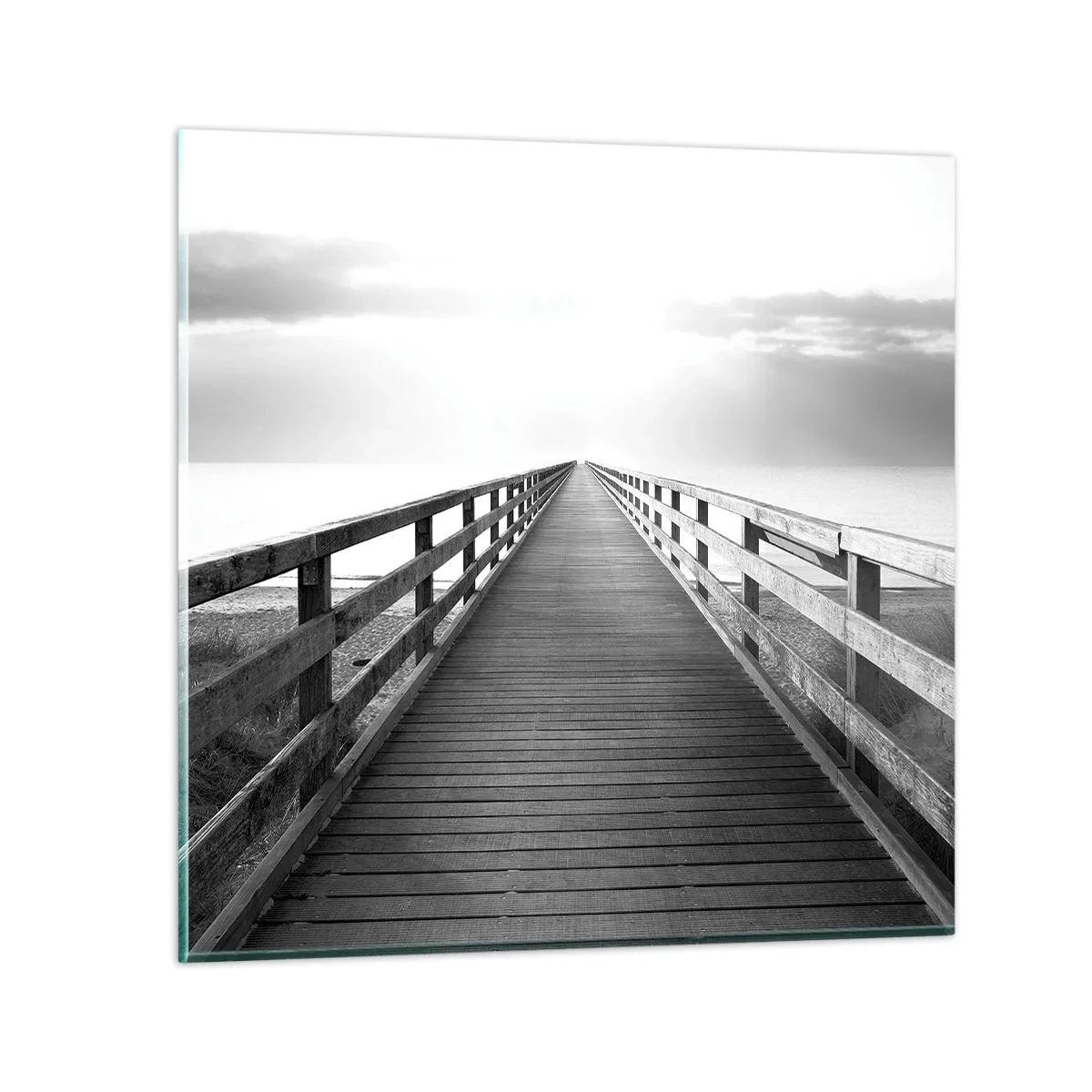 Obraz na skle - Do diaľky… - 30x30 cm