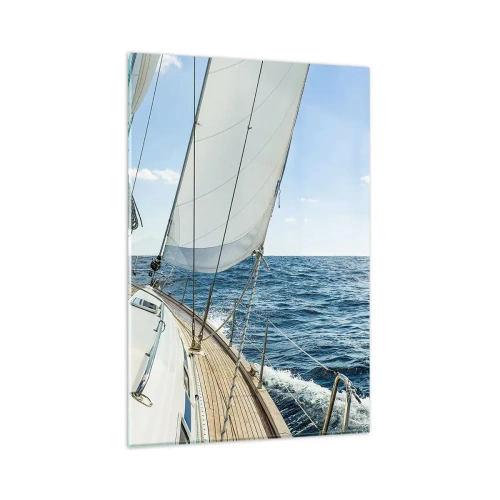 Obraz na skle - Ahoj, dobrodružstvo - 80x120 cm