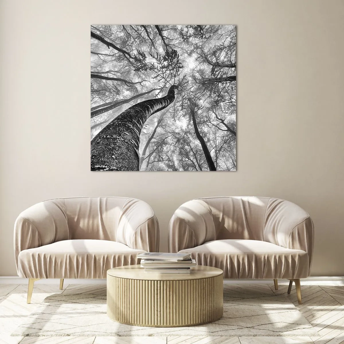 Obraz na skle - Závod ku svetlu - 40x40 cm