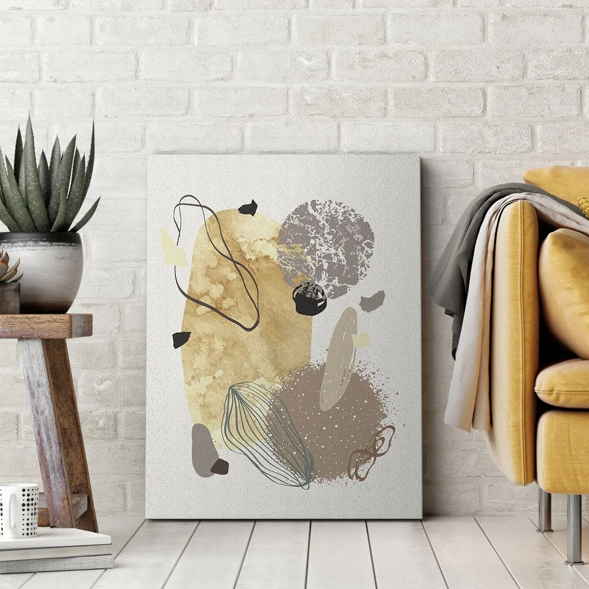 Obraz na plátne - Abstraktná slivka - 55x100 cm