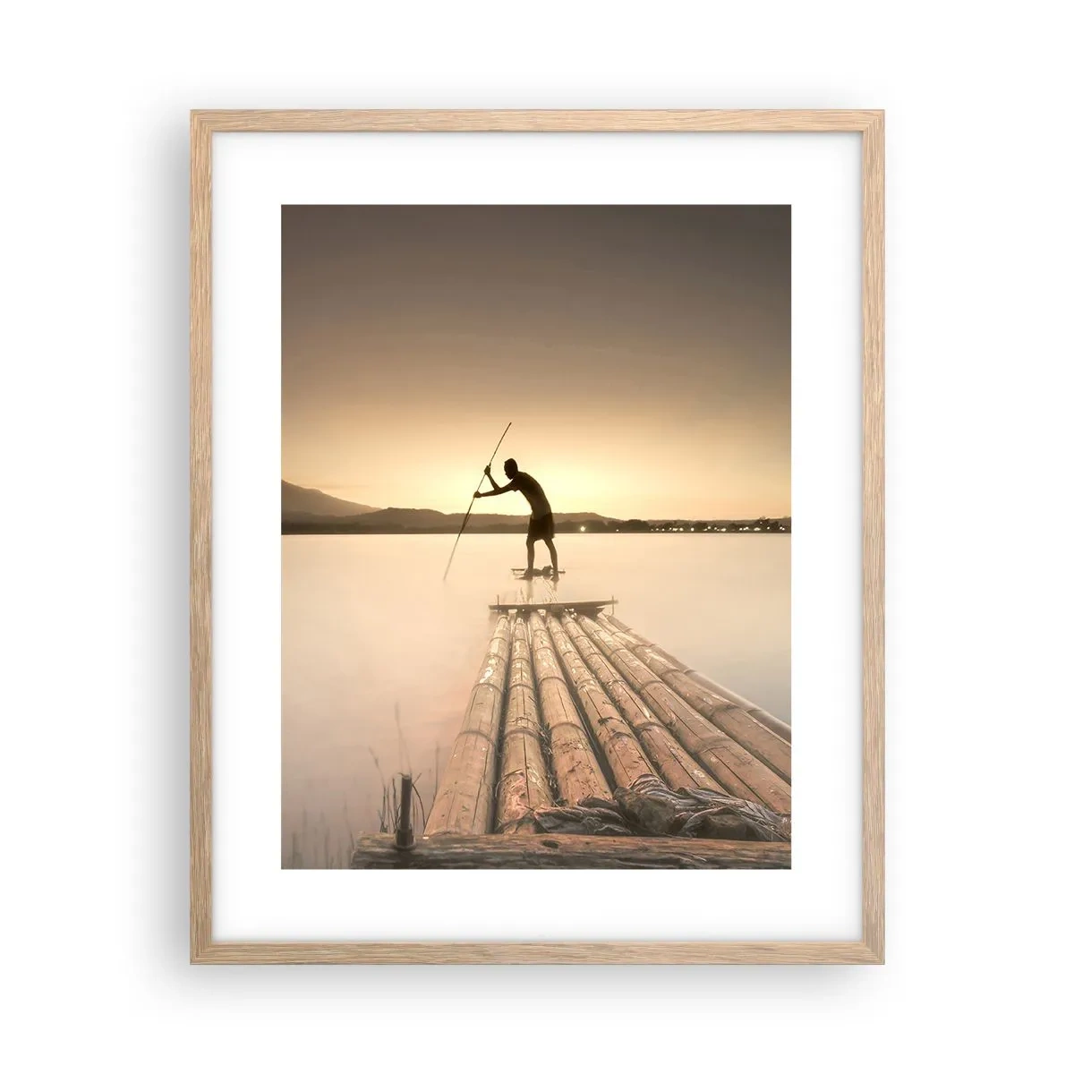 Plagát v ráme zo svetlého duba - Pred odpočinkom - 40x50 cm