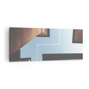 Obraz na plátne - Nad mestským labyrintom - 100x40 cm
