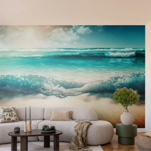 Fototapeta Premium Sand - Kľud oceánu - Pláž, More, Hrana - 150x105 cm