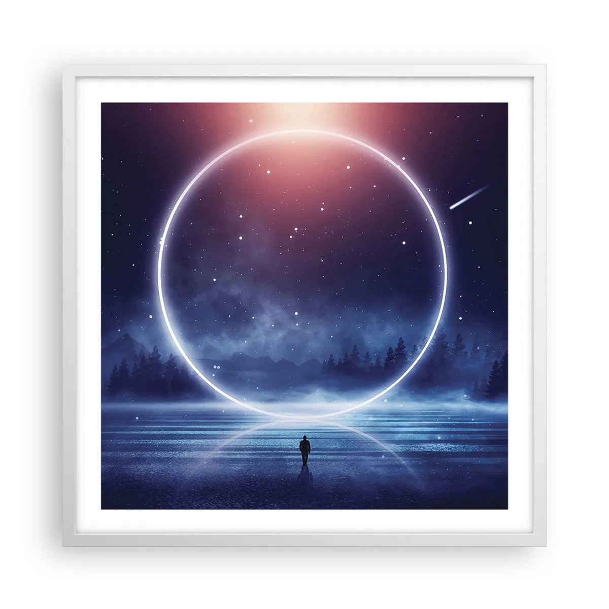 Plagát v bielom ráme - Už sú tu... - 60x60 cm