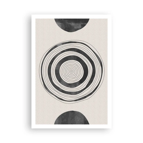 Plagát - Dôležité je to, čo je uprostred - 70x100 cm