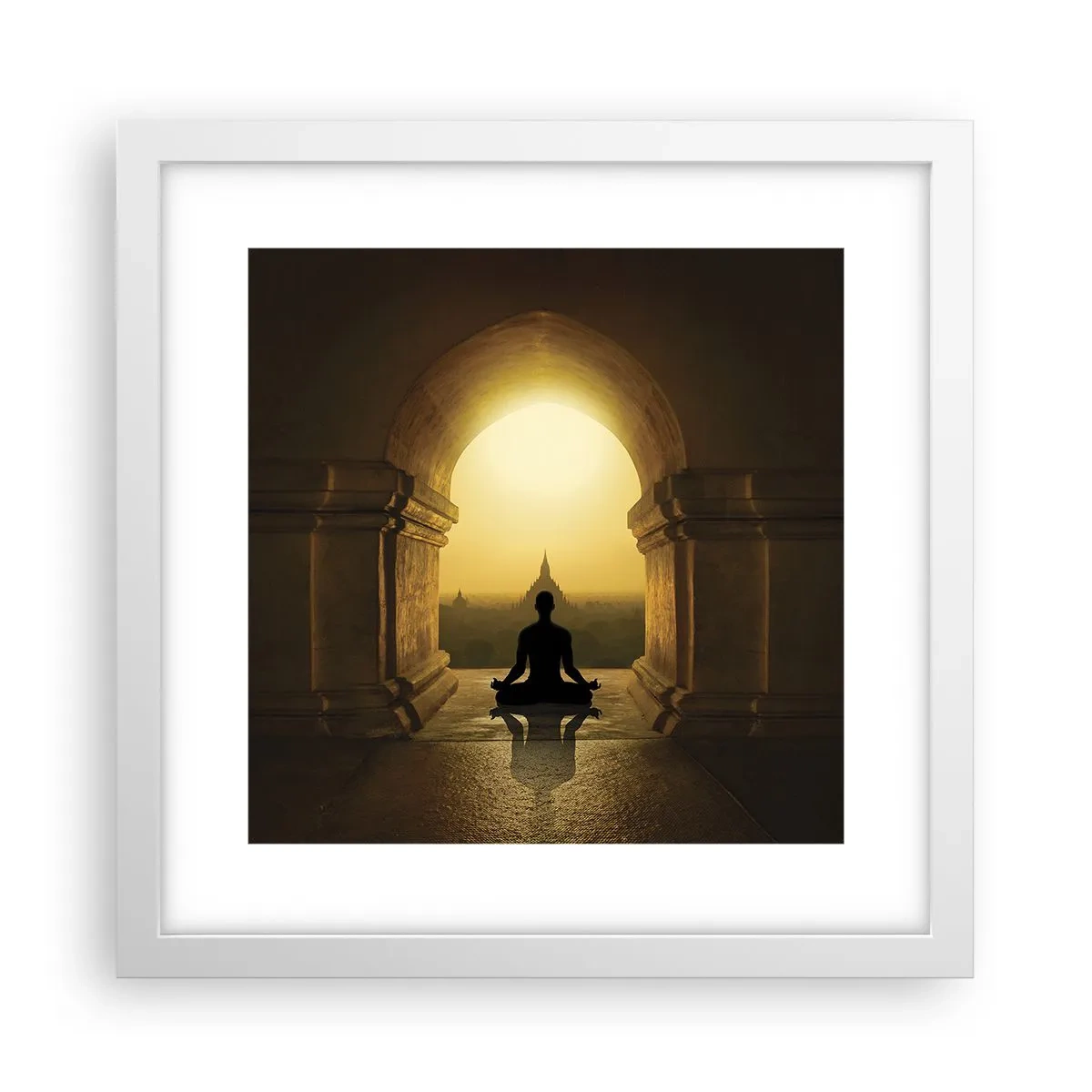 Plagát v bielom ráme - Plná harmónia - 30x30 cm