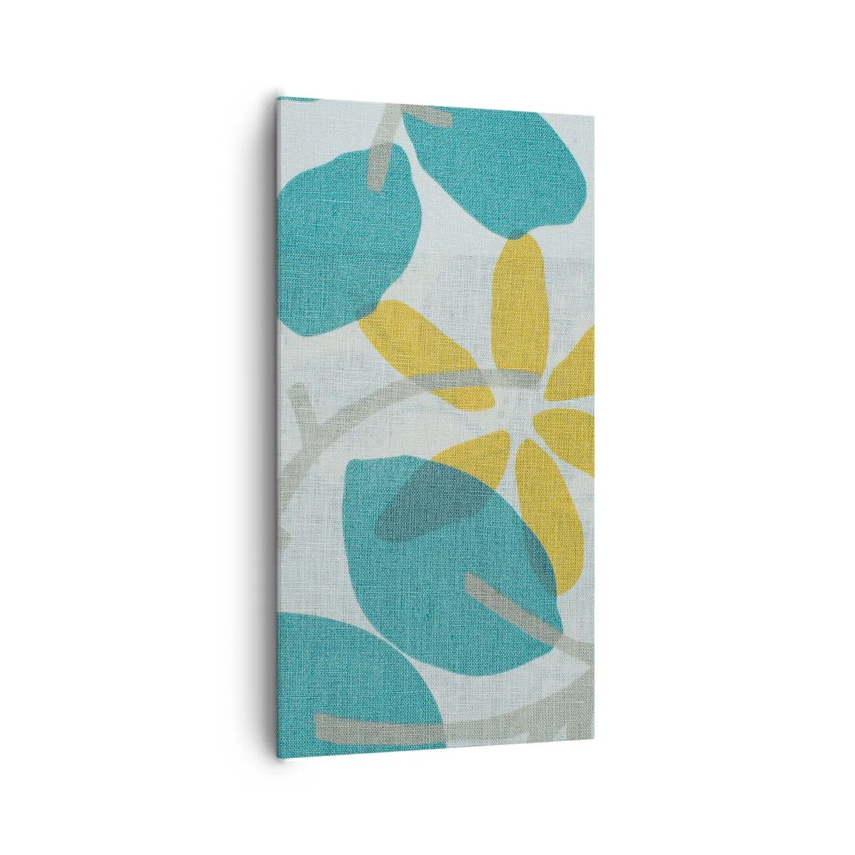 Obraz na plátne - Medzi azúrovými listami - 65x120 cm