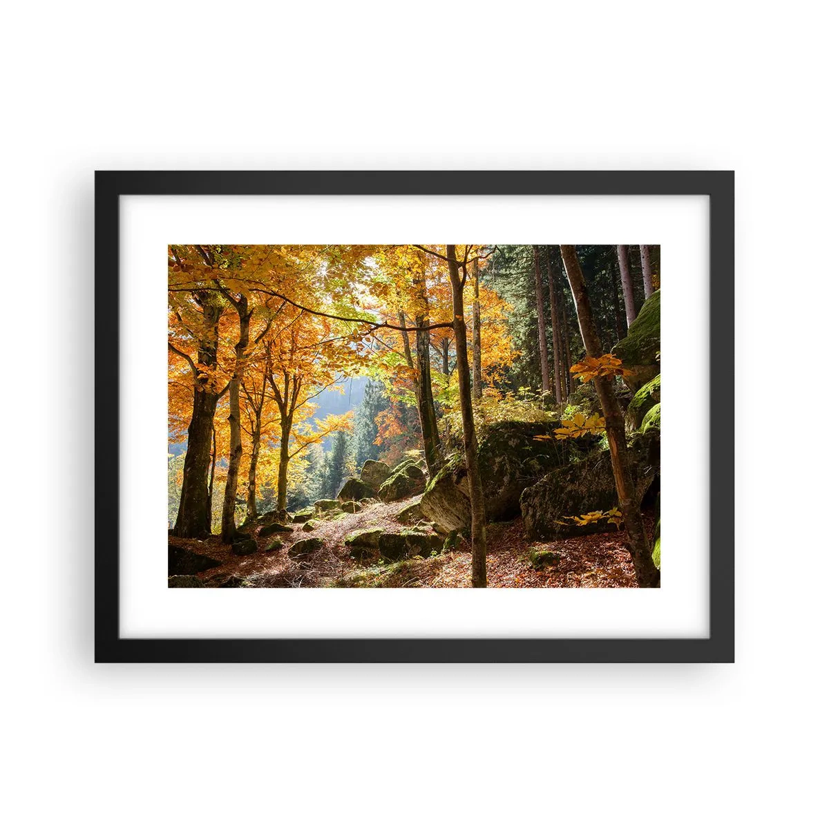 Plagát v čiernom ráme - Čas na odpočinok - 40x30 cm