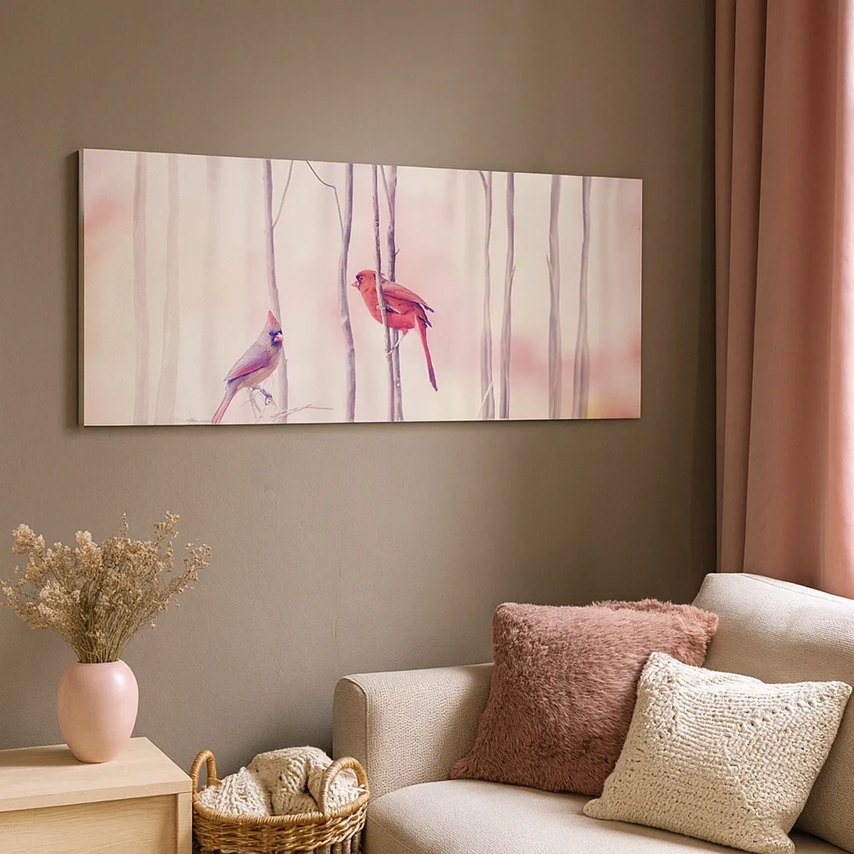 Obraz na plátne - Príbeh ružového lesa - 30x30 cm