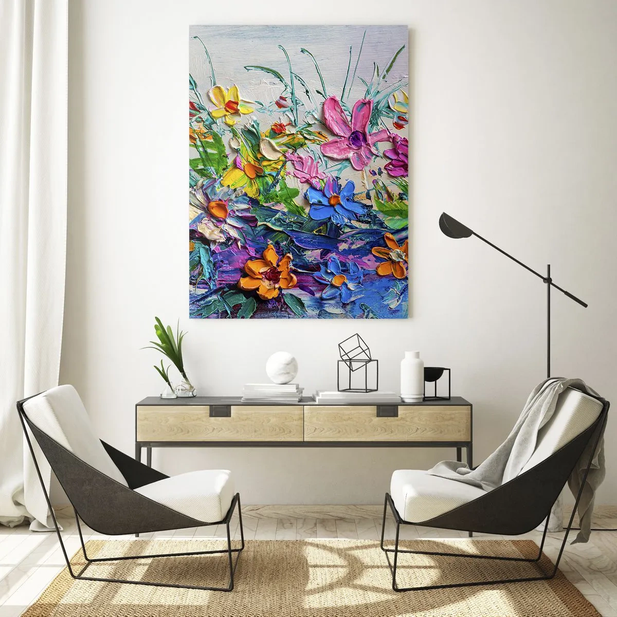 Obraz na skle - Vôbec nie zátišie - 50x70 cm