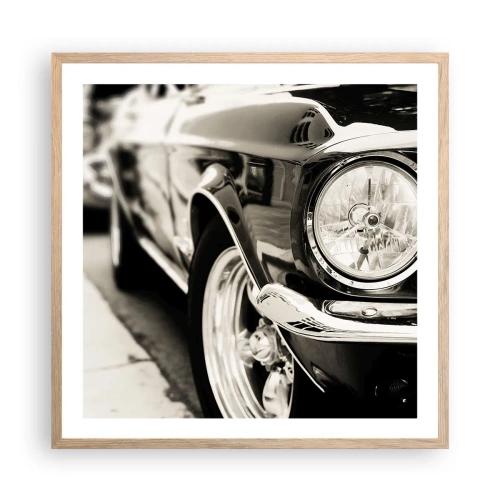 Plagát v ráme zo svetlého duba - Nepominuteľný lesk - 60x60 cm