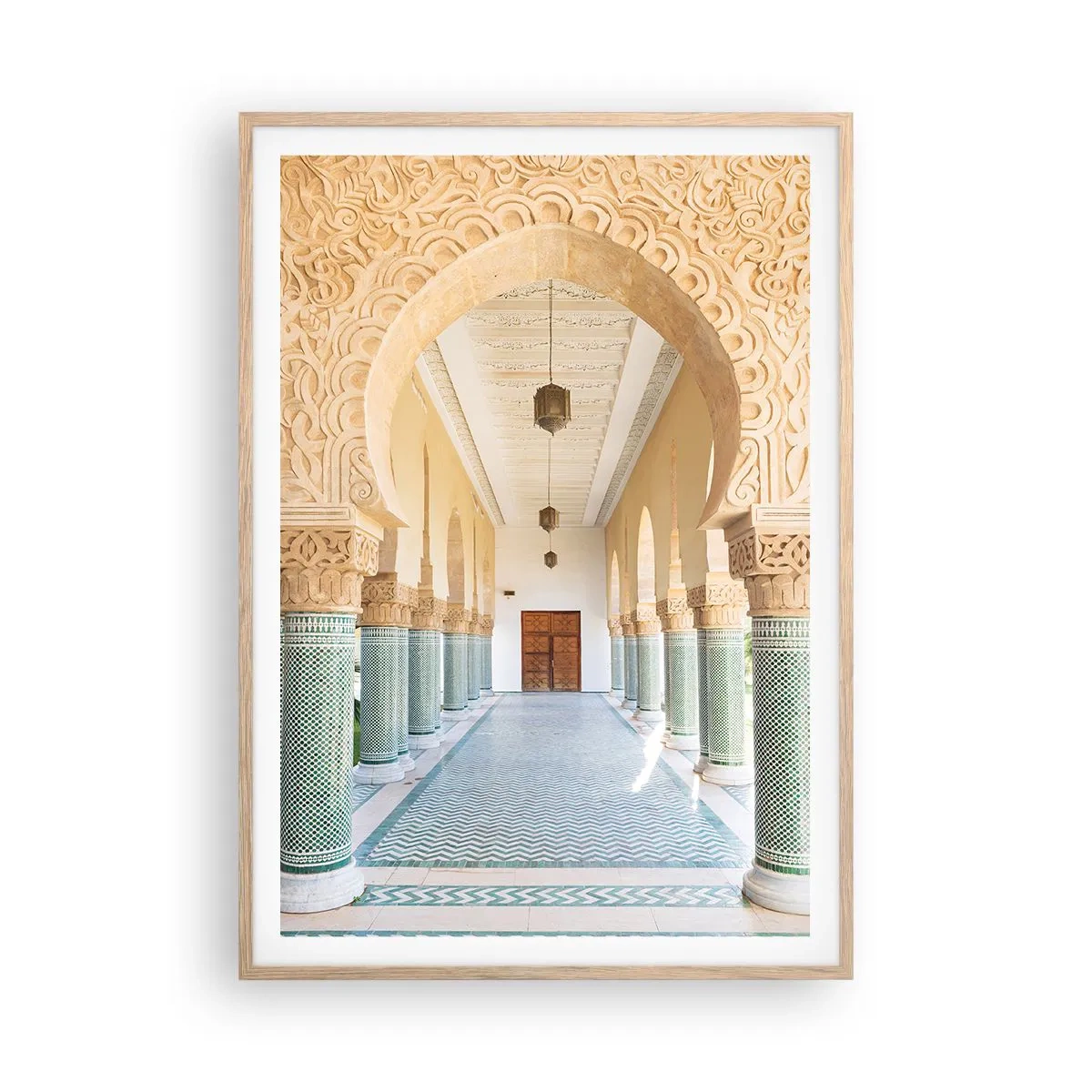 Plagát v ráme zo svetlého duba - Z príbehov Šeherezády - 70x100 cm