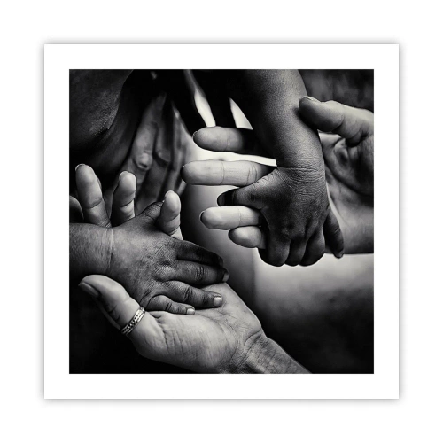 Plagát - Byť človekom - 50x50 cm