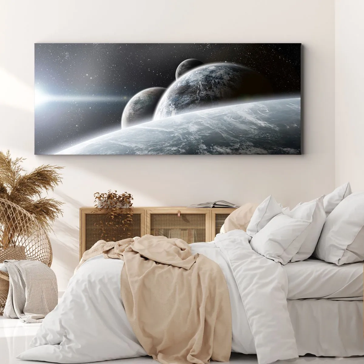 Obraz na plátne - Vesmírna hudba sfér - 100x40 cm