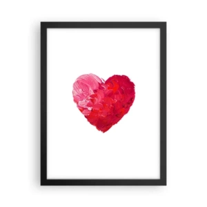 Plagát v čiernom ráme - All you need is love - 30x40 cm