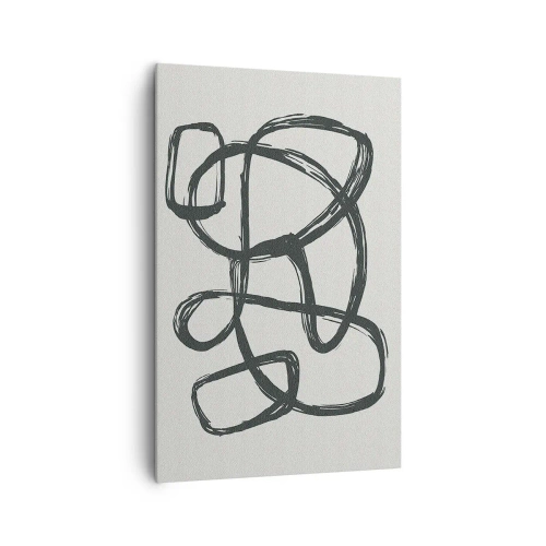 Obraz na plátne - Abstrakcie v slučke - 80x120 cm