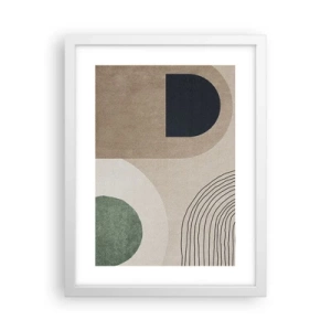 Plagát v bielom ráme - Nežnosť oválu - 30x40 cm