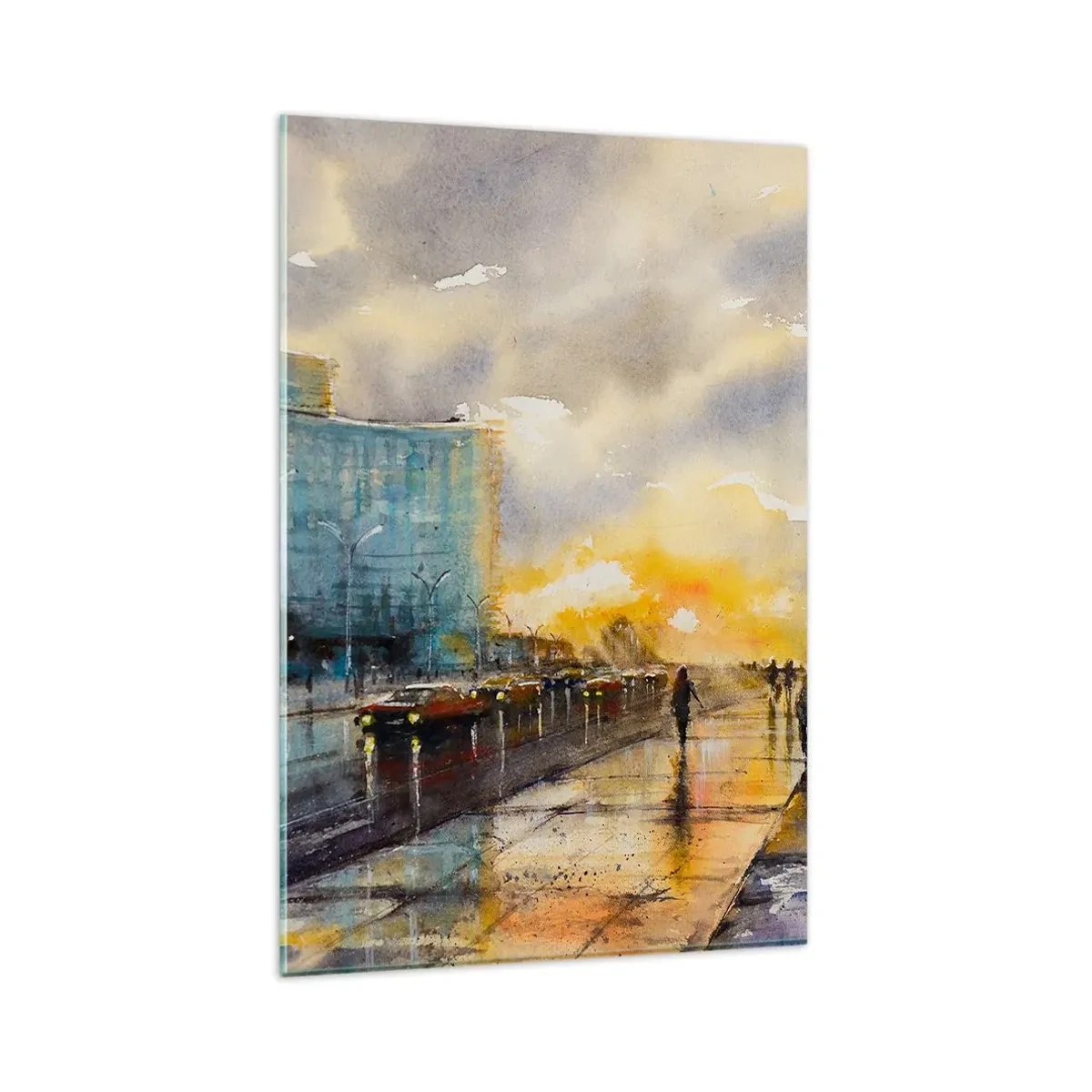 Obraz na skle - Život na pobreží - 80x120 cm
