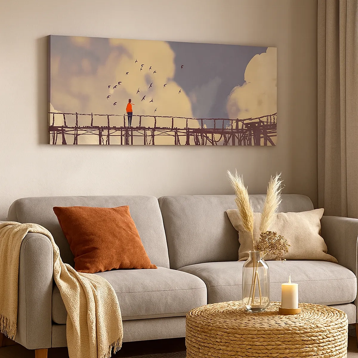 Obraz na plátne - Modrý stesk - 30x30 cm